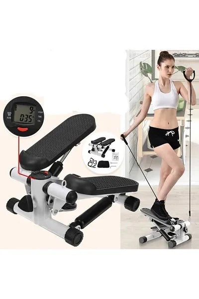 Fitness Stepper Exerciser with Rope  جهاز تمارين اللياقة البدنية على شكل خطاف مع حبل