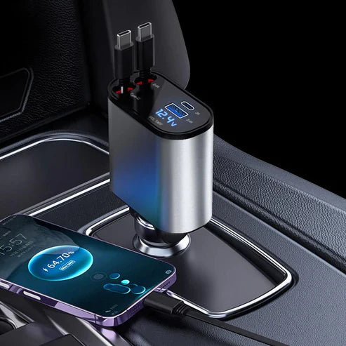 4 in 1 Retractable Charger شاحن قابل للسحب 4 في 1