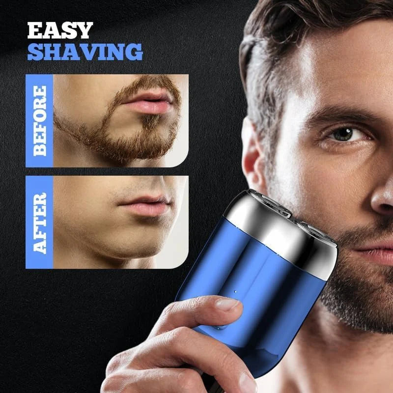 Mini Shavers for Men, Washable Double Head  ماكينة حلاقة صغيرة للرجال، رأس مزدوج قابل للغسل