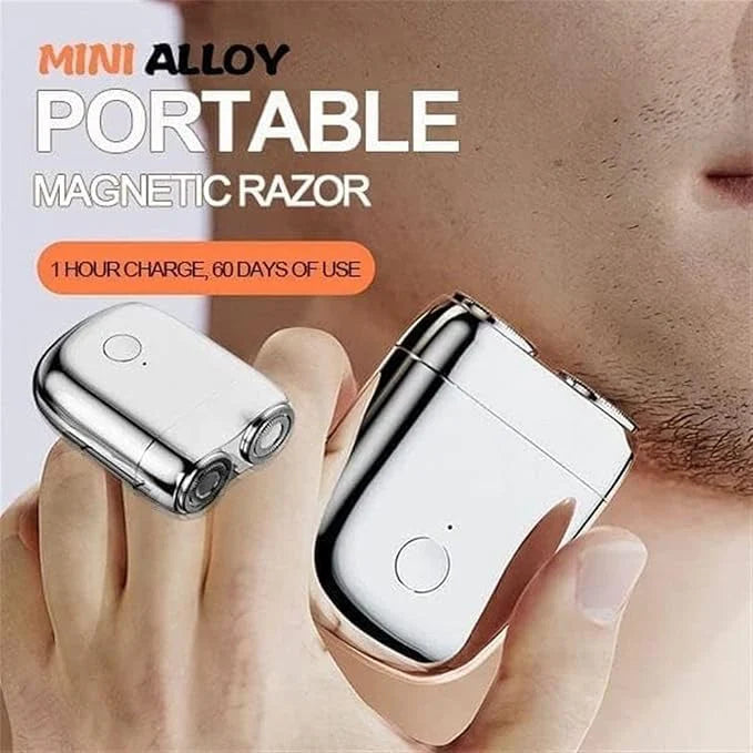 Mini Shavers for Men, Washable Double Head  ماكينة حلاقة صغيرة للرجال، رأس مزدوج قابل للغسل