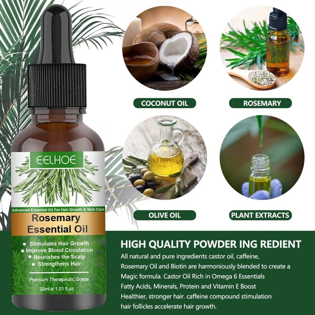 Rosemary Flourish Oil for Hair Growth 30ml  زيت إكليل الجبل لنمو الشعر 30 مل