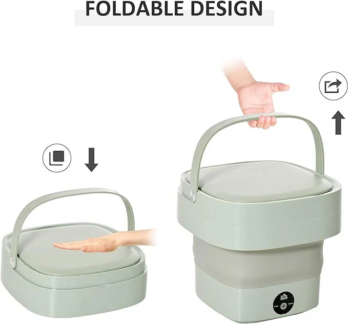 Foldable Mini Laundry Machine  غسالة ملابس صغيرة قابلة للطي