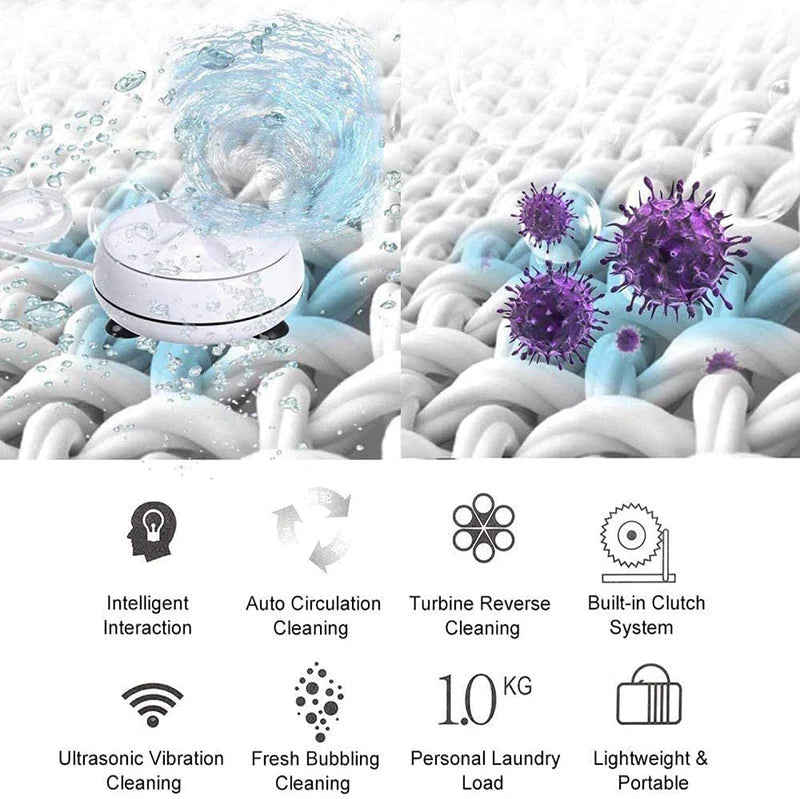 2 in 1 Mini Washing Machine  غسالة صغيرة 2 في 1