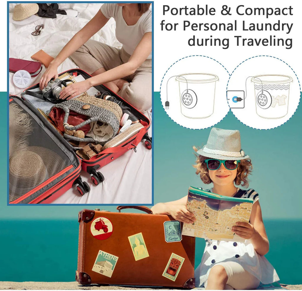 2 in 1 Mini Washing Machine  غسالة صغيرة 2 في 1