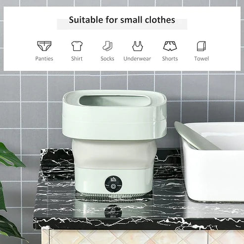 Foldable Mini Laundry Machine  غسالة ملابس صغيرة قابلة للطي