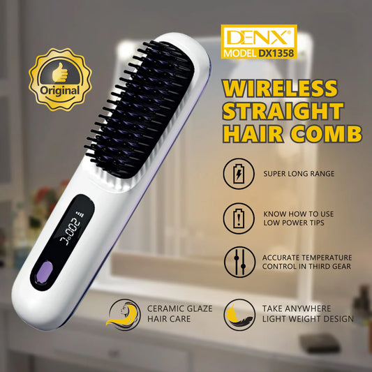 Wireless Straight Hair Comb مشط شعر مستقيم لاسلكي