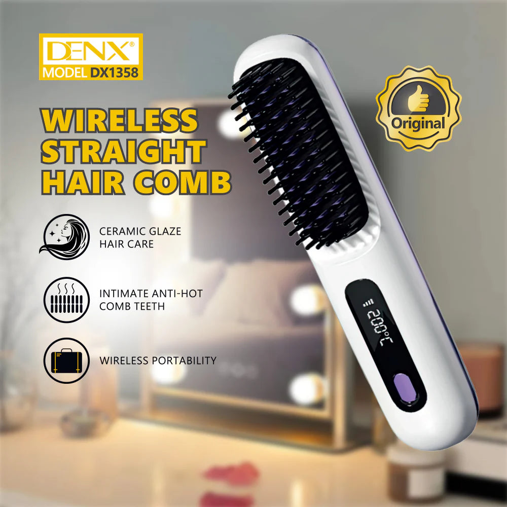 Wireless Straight Hair Comb مشط شعر مستقيم لاسلكي